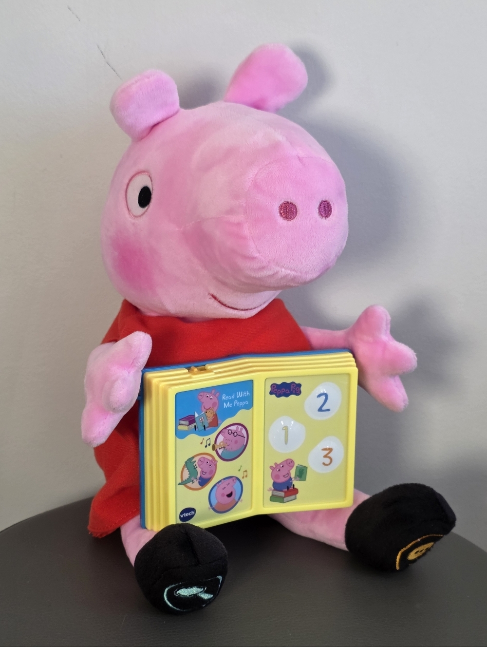 VTech Peppa Pig Read With Me Plush Interactive Learning Toy Talking Book